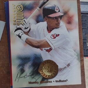 Donruss Master Strokes Oversized Baseball Card with Manny Ramirez